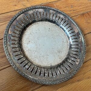 Victorian Plate E.P. Copper Silver Plated Dish 1515